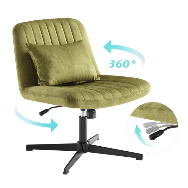 Willa Arlo Interiors Chatham Velvet Swivel Accent Chair with Ottoman